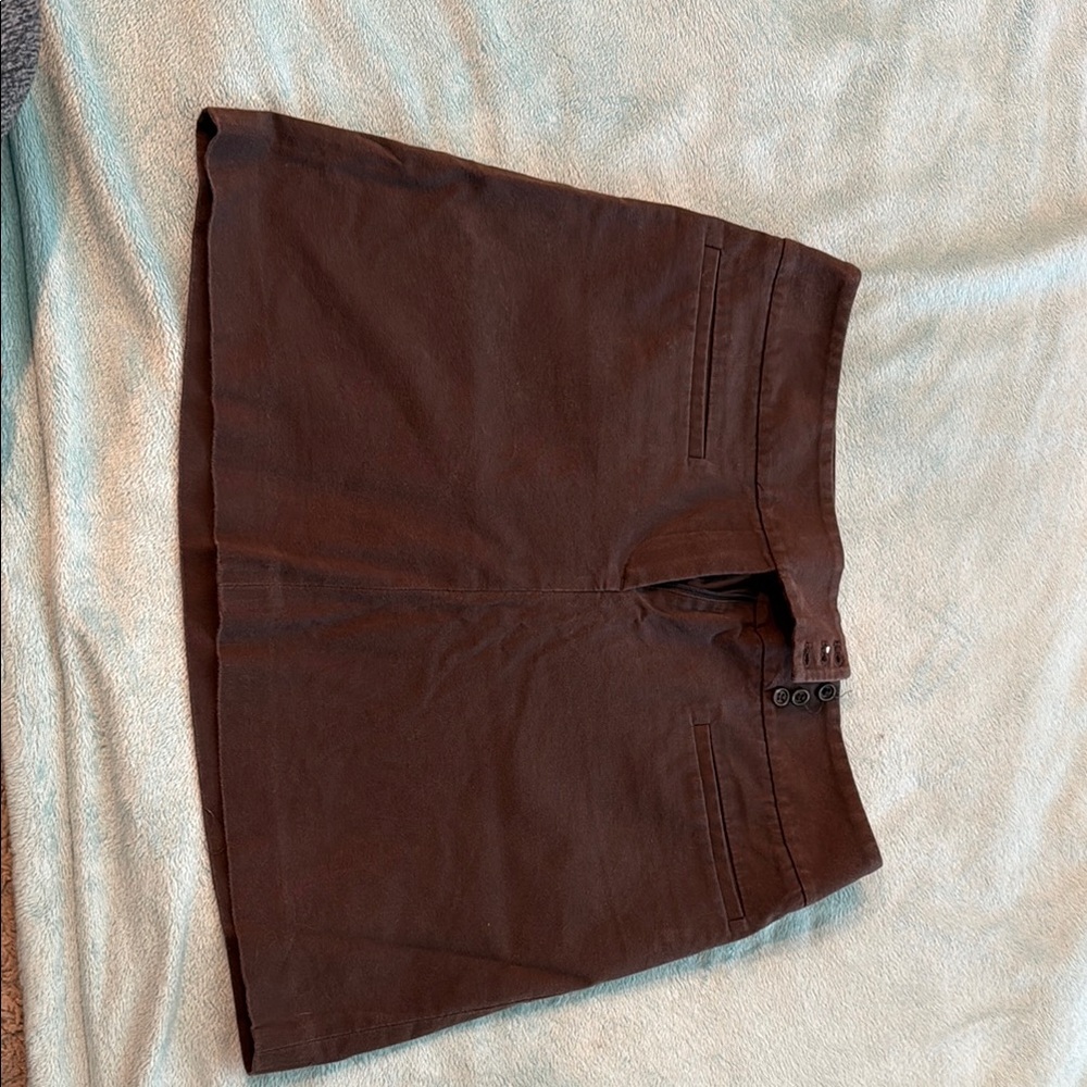 Theory Brown mini skirt